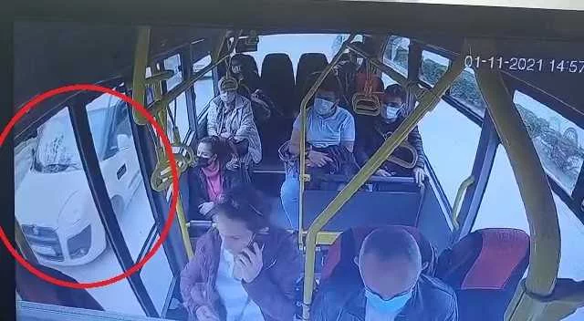 Altın hırsızlarını otobüs kamerası böyle ele verdi