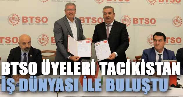 BTSO üyeleri Tacikistan iş dünyası ile buluştu