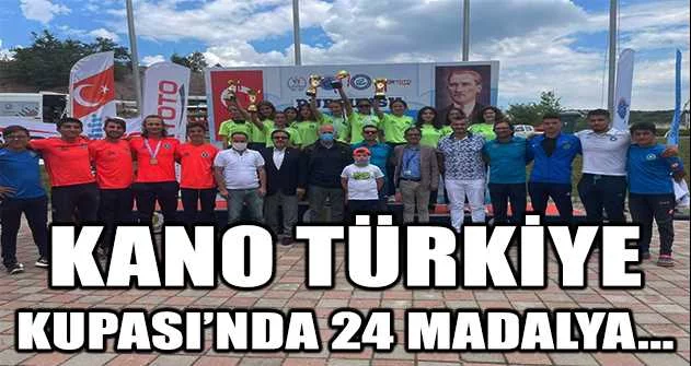 Bursa Büyükşehir Belediyespor, Durgunsu Kano Türkiye Kupası’nda 24 madalya kazandı
