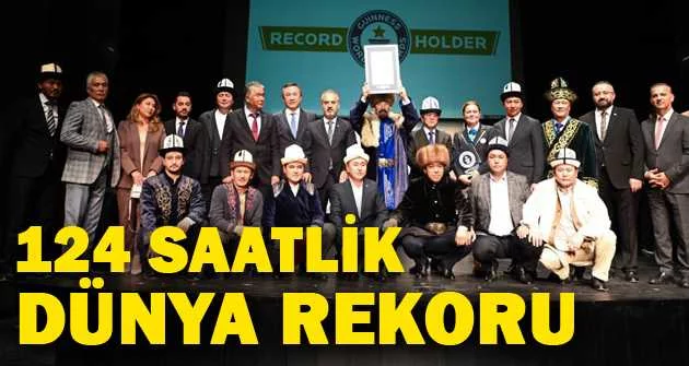 Bursa'da 124 saatlik dünya rekoru