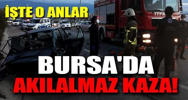 Bursa'da akılalmaz kaza