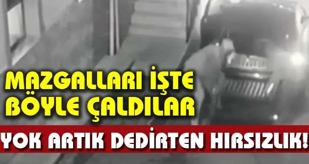 Bursa’da bir garip mazgal hırsızlığı kamerada