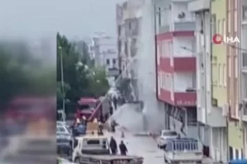 Bursa'da doğalgaz borusu patladı, korku dolu anlar yaşandı