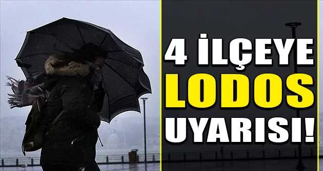 Bursa'da dört ilçeye lodos uyarısı
