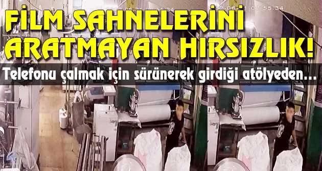 Bursa'da film sahnelerini aratmayan hırsızlık güvenlik kamerasında