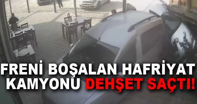 Bursa’da freni boşalan hafriyat kamyonu dehşet saçtı, o anlar kameralarda