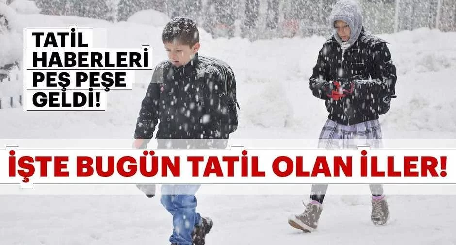Bursa’da okullar tatil edildi