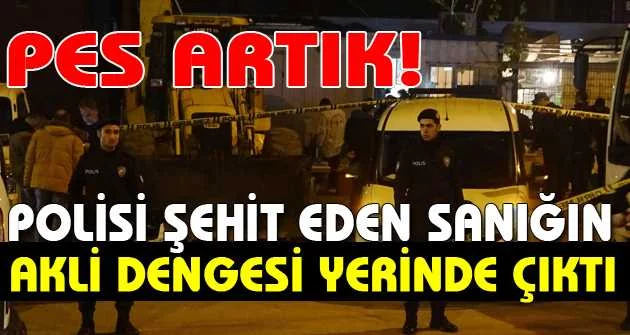 Bursa'da polisi şehit eden sanığın akli dengesi yerinde çıktı