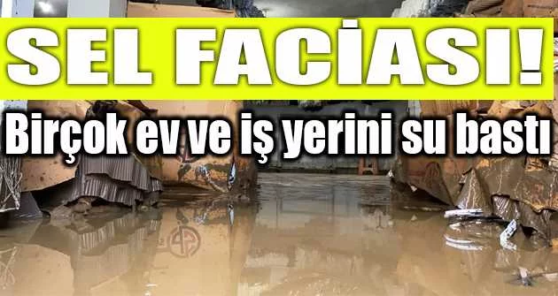 Bursa’da sel faciası: Birçok ev ve iş yerini su bastı