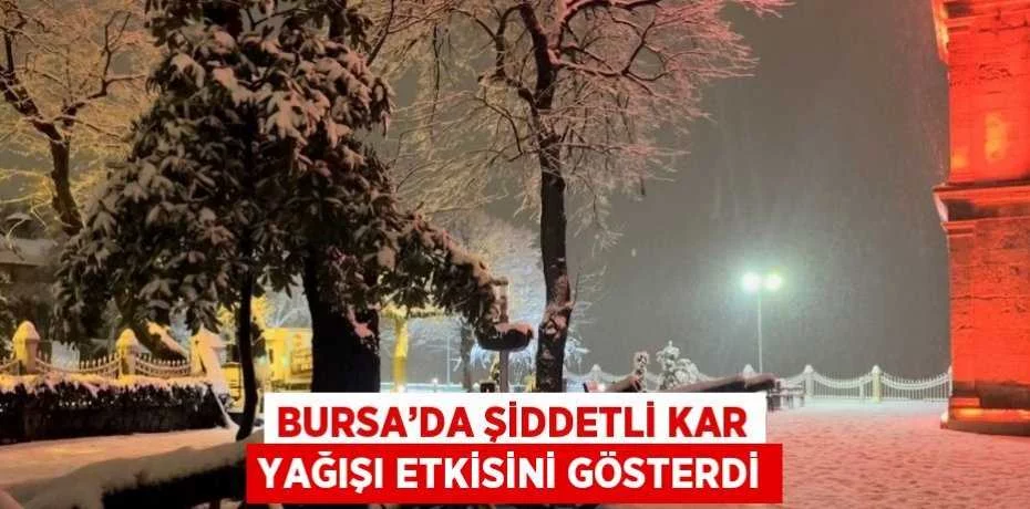 Bursa’da şiddetli kar yağışı etkisini gösterdi