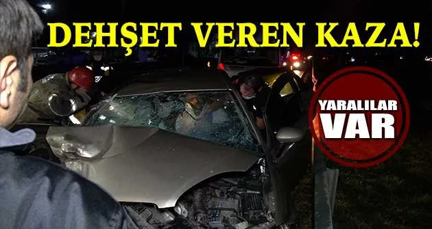 Bursa'da sıkışmalı kaza