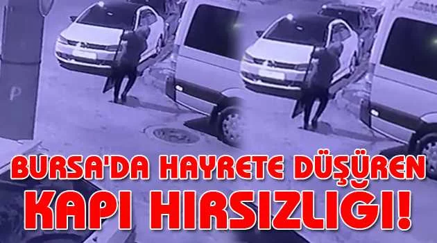 Bursa'da soğukkanlı hırsız bahçe kapısını çaldı