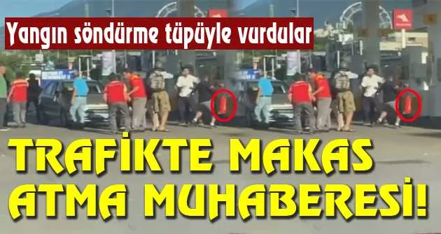 Bursa'da trafikte makas atma muhaberesi