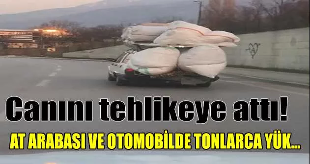 Bursa'da trafikte tehlikeli taşımacılık