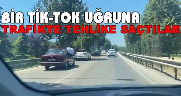 Bursa'da trafikteki tehlikeli anlar kameralarda