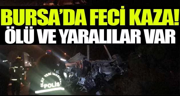Bursa’da zincirleme kaza : 1 ölü, 2’si ağır 5 yaralı