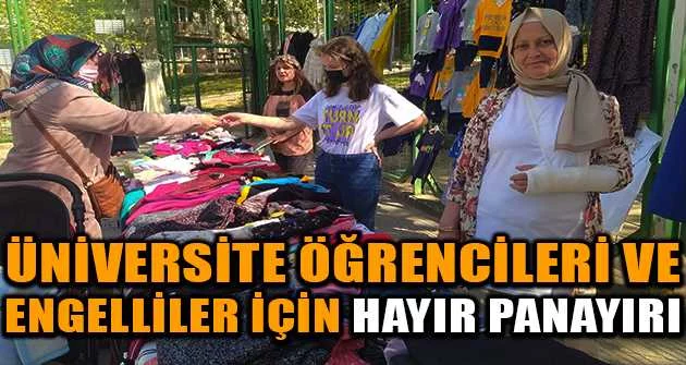 Bursalılar, üniversite öğrencileri ve engelliler için hayır panayırı açtı