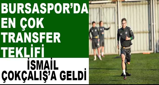 Bursaspor’da en çok transfer teklifi İsmail Çokçalış’a geldi