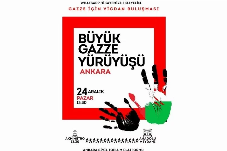 ‘Büyük Gazze Yürüyüşü’ ile İsrail protesto edilecek