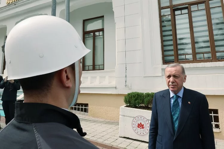 Cumhurbaşkanı Erdoğan'a Bursa'da sevgi seli