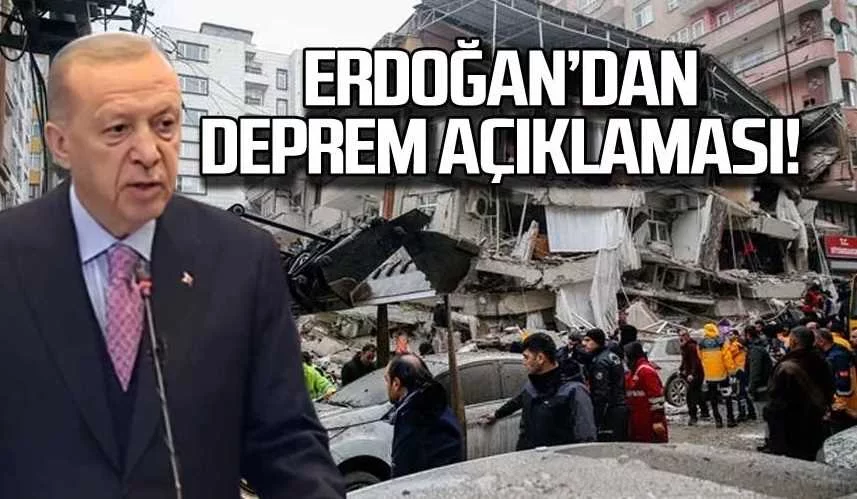 Cumhurbaşkanı Erdoğan'dan deprem sonrası ilk açıklama! Acı bilançoyu duyurdu: 912 vatandaşımız hayatını kaybetti