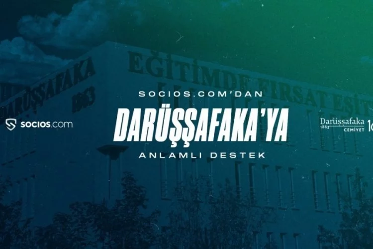 Darüşşafaka'ya Socios.com'dan anlamlı destek