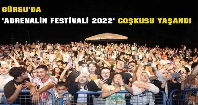 Gürsu'da 'Adrenalin Festivali 2022' coşkusu yaşandı
