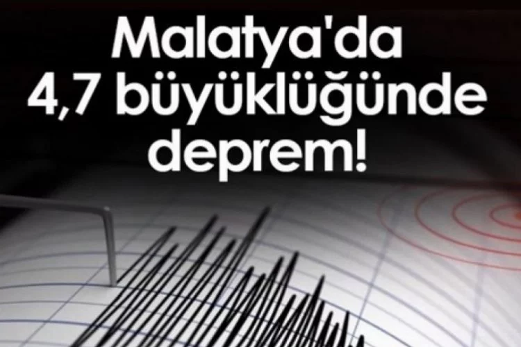 Malatya'da 4 büyüklüğünde deprem