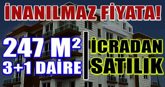 Mersin Tarsus'ta 247 m² 3+1 daire icradan satılıktır