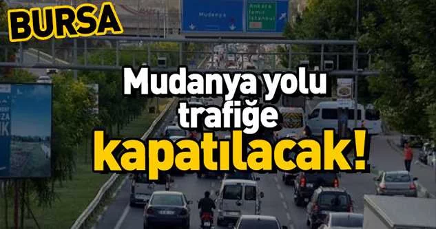 Mudanya yolunda trafik düzenlemesi