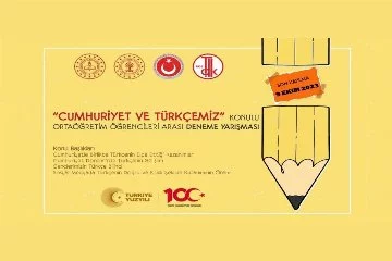 Öğrenciler arasında "Cumhuriyet ve Türkçemiz" konulu deneme yarışması