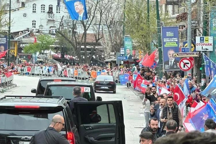 Recep Tayyip Erdoğan'a Bursa morali