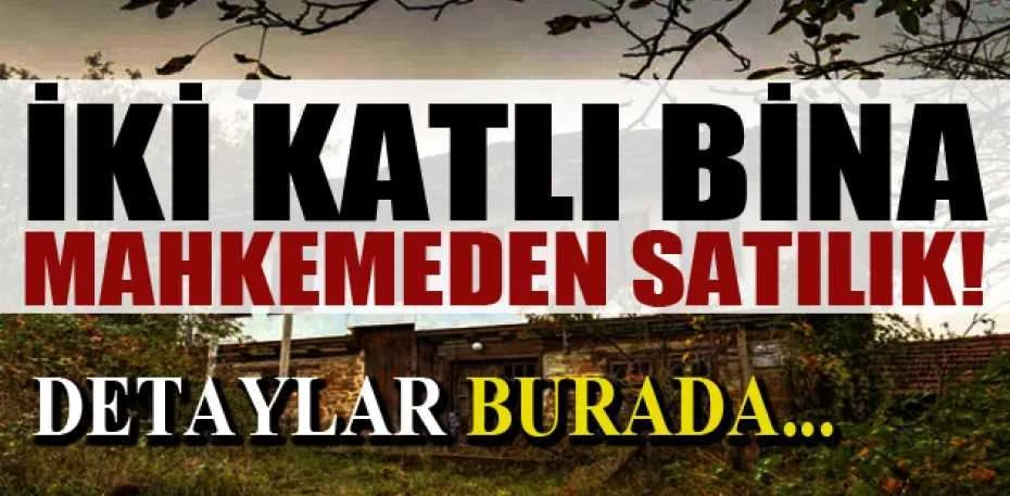 Trabzon Hayrat ilçesinde kargir ev ve bahçesi mahkemeden satılıktır