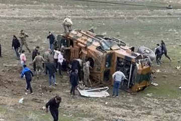 Van’da askeri araç kaza yaptı: 6 yaralı