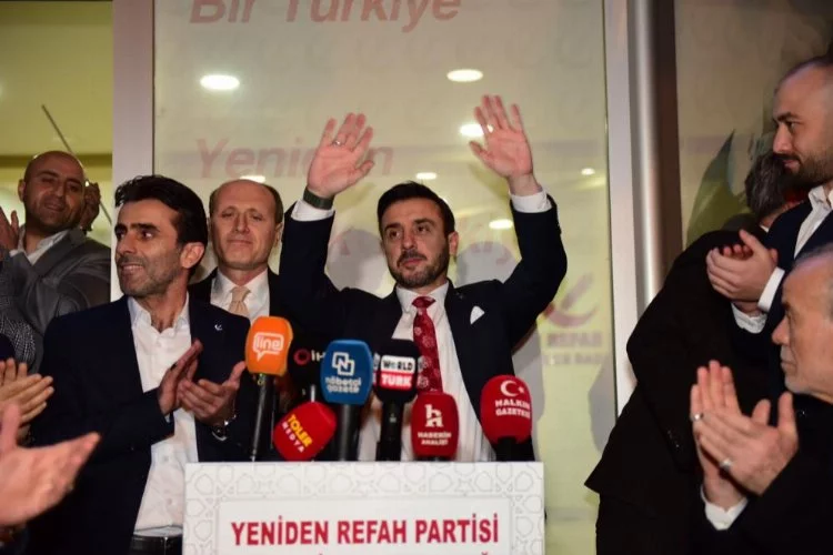 Yeniden Refah Partisi Kestel Belediye Başkan Adayı Önder Tanır'a coşkulu karşılama