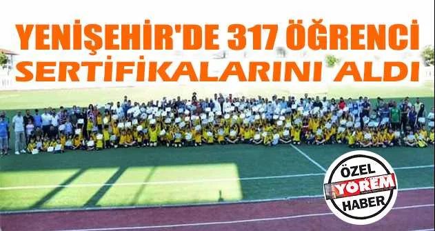 Yenişehir'de 317 öğrenci sertifikalarını aldı